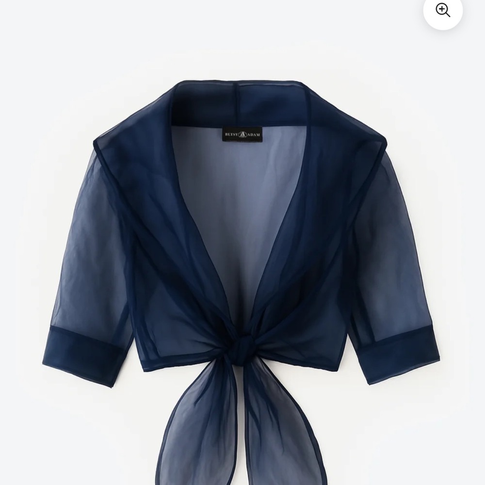 Betsy&Adam sheer shawl wrap/dress topper